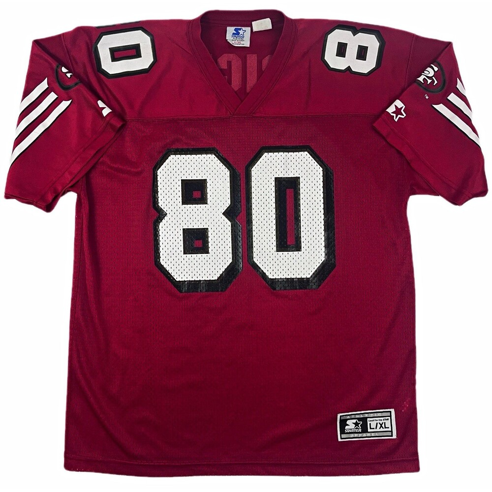 Starter NFL 90’s Vtg San Francisco 49ers Jersey Jerry Rice #80 Men’s L/XL